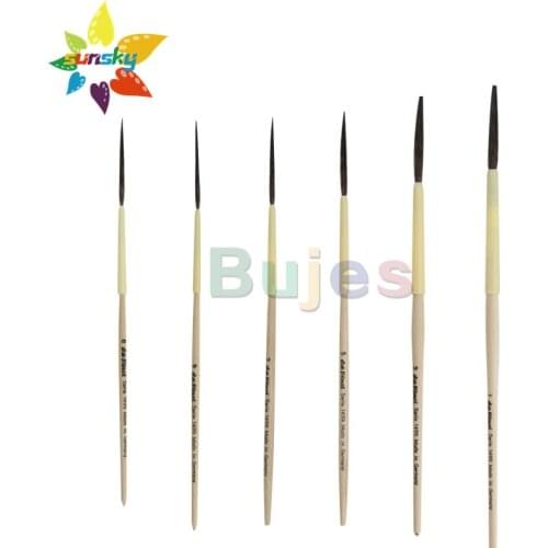 Original Germany da vinci Lettering quills 1499 Craft brush Blue squirrel hair Long flat head brush pen Detachable penholder