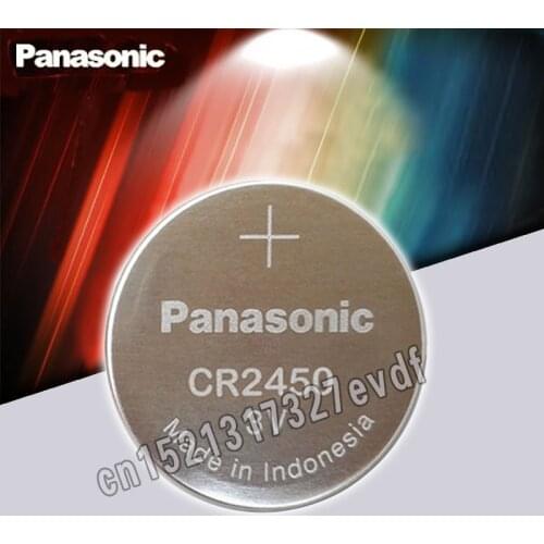 Original Panasonic CR2450 CR 2450 3V Lithium Button Cell Battery Coin Batteries For Watches,clocks,hearing aids