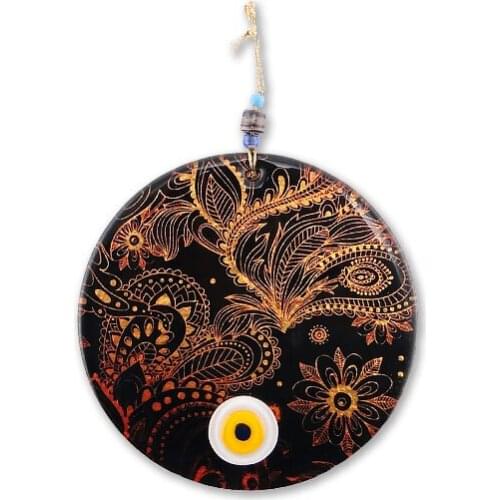 Handmade Flower Fusion Glass Evil Eye Bead 15cm