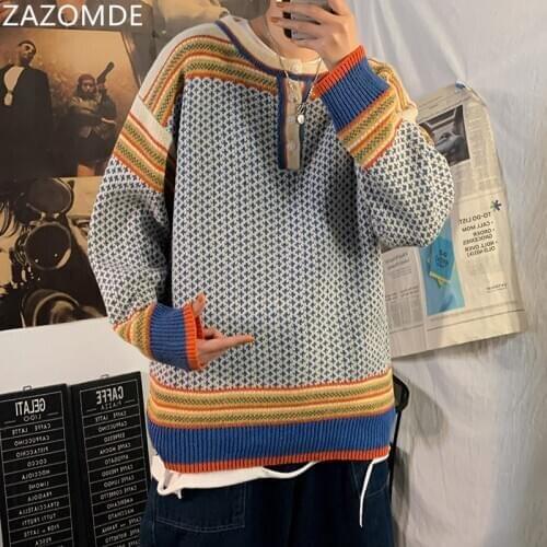 Mens Sweater 2020 Autumn New Round Collar Pullover Men Brand Clothing Knit Shirt Slimfit Fashion Sweater