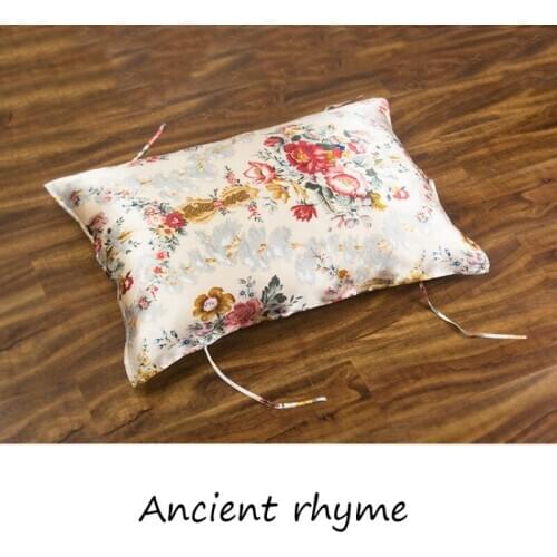 Retro Chinese Style 48x74cm Silk Satin Pillow Case Bedding Pillowcase Smooth Home Luxury Comfortable Soft Pillow Case