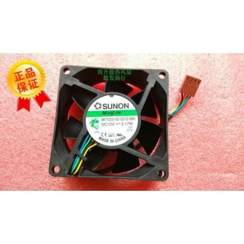 SUNON 7cm 7025 70*70*25MM DC12V 3.17W MF70251V2-Q010-S9A 4-wire Cooling Fan