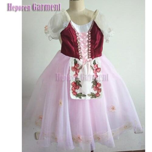 High Quality Gebei Burgundy Ballet Costumes For Spring Mother Pharaohs Daughter Giselle Performances