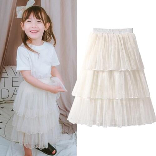 3-15 Years 2019 Spring Summer Toddler Teenage Girls Princess Skirts Pettiskirt Children Clothes Mesh Tutu Girl Cake Skirt Tutus