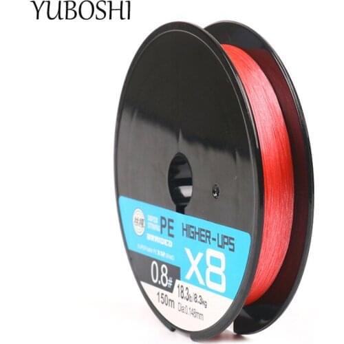 YUBOSHI Newest 8-strand Braided 100M 18LB-43.5LB Fishing Line Japan PE Multifilament Fishing Line 2021