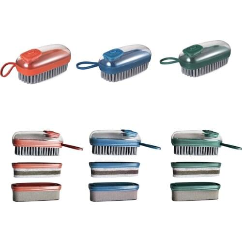 1/3 Pcs Household Pot Washing Soft Brush Kitchen Dishwashing Brush Laundry Brush Automatic Liquid Addition Shoe Cleaning Brush