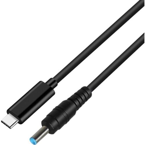 1.5M/4.9FT Notebook PD Emulator trigger line,Type-C to 4.5*3.0MM PD Fast Charging cable,USB-C to 4.5*0.6MM with pin