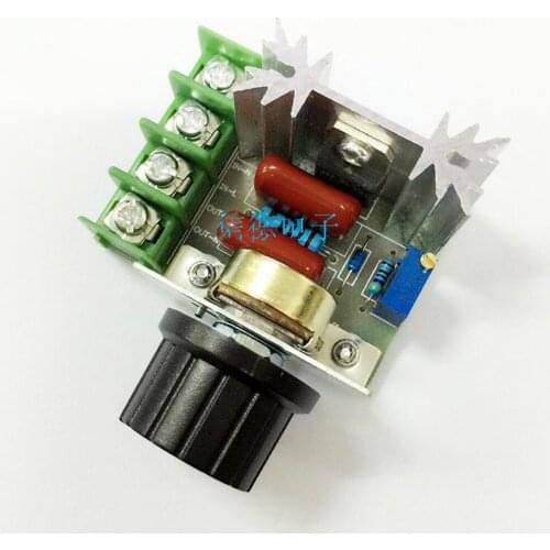 1PCS 2000W SCR High-Power Electronic Voltage Regulator, Dimming, Speed, Temperature, High Reliability Version