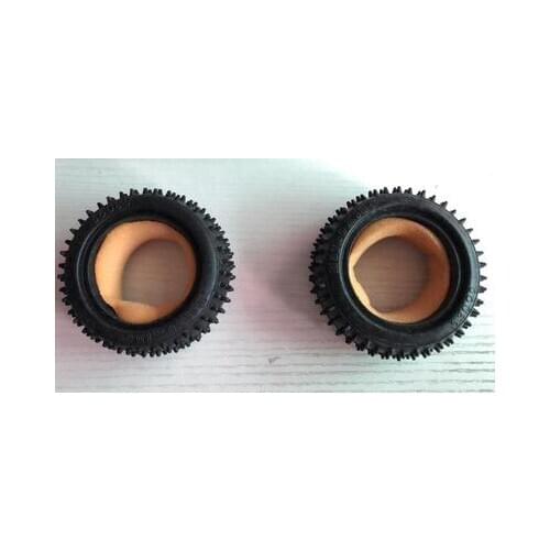 2PCS Hai Boxing HBX 1/10 off-road vehicle big bike ATV rubber tire tire skin/with sponge lining