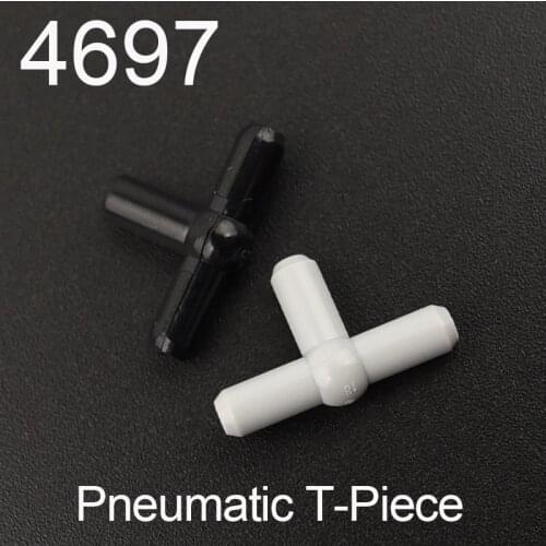 20PCS 4697 Pneumatic hose connector T-Piece (T Bar) Building Block Bricks Accessories Parts MOC DIY Education Build Toys
