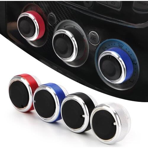 3pcs Car Air Conditioning Knob Covers Switch Control Buttons Decoration Auto Accessories For Ford Focus MK2 MK3 2 3 Mondeo