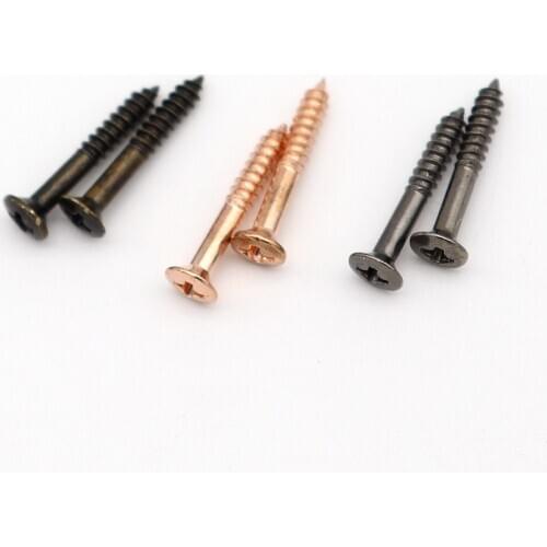 30/50/100pcs Electric Guitar Screw Pickup Side Frame Fixing Screw Pickup bracket frame Screw 2.5×18MM