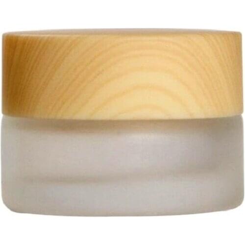 5G Wood Grain Cover Skin Care Bottle Cream Jar Transparent Cosmetic Packaging Eye Cream Sample Bottle 10pcs/lot