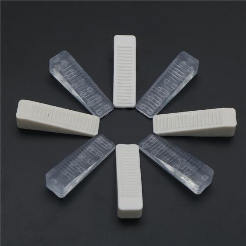 64*18*14mm Home Office Rubber Door Stop Stoppers Block Wedge Doorstops Clear White Door Stopper 4pcs/pack