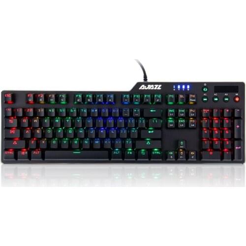 AJAZZ AK35i 104 Key Backlight Macro Programming Anti-Ghosting Aluminum Mechanical Gaming Keyboard for Gamer PC Notebook Keyboard