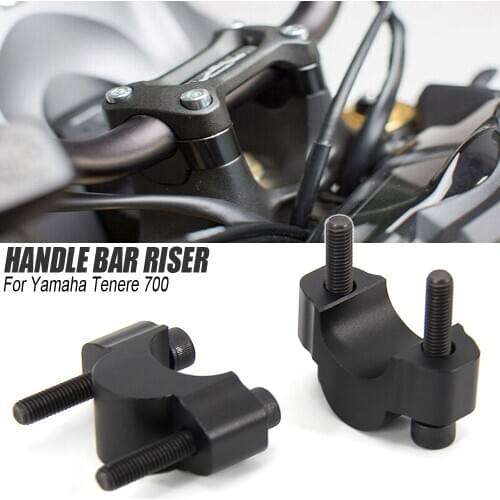 Motorcycle Accessories Handlebar Risers Mounting Mount Riser CNC Billet Aluminum For Yamaha Tenere 700 TENERE 700 Tenere700