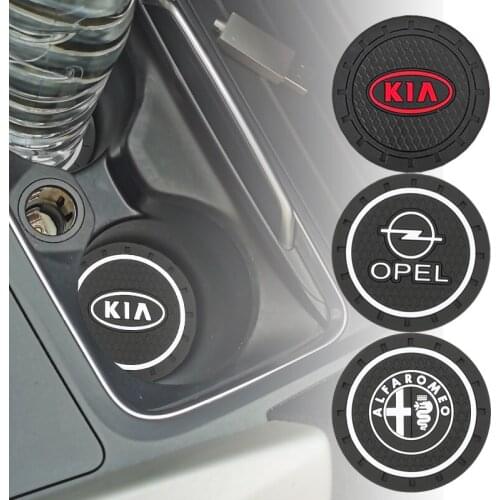 Car Cup Holder Coaster Non Slip Pad Mat Interior Decoration For Mitsubishi ralliart Lancer 9 10 Asx Outlander 3 Pajero Sport