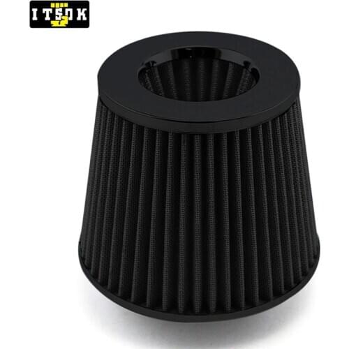 Car Sports 3" Cone Filter Air Intake 76mm Tapered JDM Race Performance Filtro Aria Sportivo High Flow Airfilter 6 Inch Universal