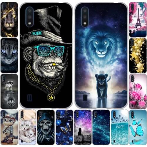 For Capas Samsung A01 Case Cover Soft Silicone Phone Coque on for Samsung Galaxy A01 A 01 SM-A015F A015 A015F Cartoon Case