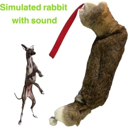 Simulation Rabbit With Sound Dog Bites Tug Whippet,Gree,Greyhound And Other Hound Training Tools Interactive Dog Toy Pet Supply
