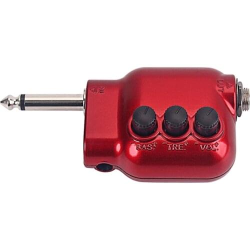 Mini Preamplifier Preamp 6.35mm Plug with Bass Treble EQ Volume Control Acoustic Guitar Accessories