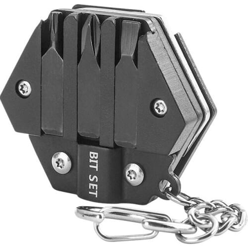 Multifunctional Hexagon Coin Outdoor EDC Tool Hexagon Folding Coin Knife Keychain Screwdriver Pocket Fold Mini Coltello Gear