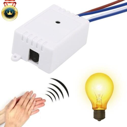 Module 220V Detector Sound Voice Sensor Intelligent Auto On Off Light Smart Switch For Corridor Bath Warehouse Stair Waterproof