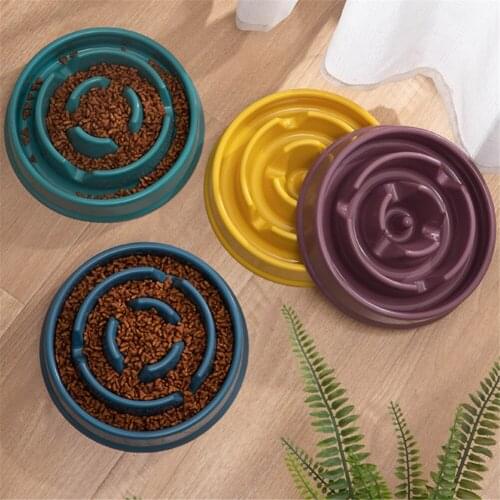 Non Toxic Slow Feeder Dog Bowls, Fun Feeder Sol Bowl, Maze Interactive Dog Puzzle Non Skid Stop Pet Dog Food Bowls Eco-Friendly