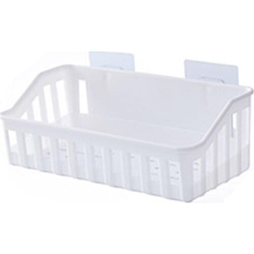 Kitchen Bathroom Storage Shelf Hanging Rack Corner Basket Holder Organizer Wall-mounted Storage Basket Household Organization