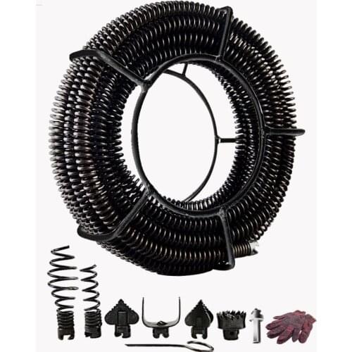 16M plumbing machine household sewer tool kitchen toilet floor drain toilet spring with connector