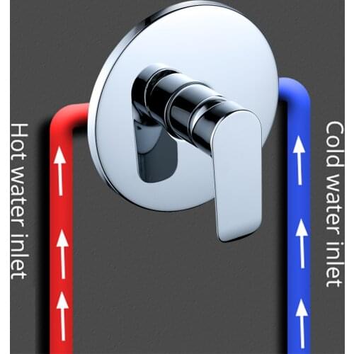 Shower Faucet Hot Tub Brass Shower Head Diverter Built-In Water Thermostat Hot Switch Valve bathroom tub and shower faucets