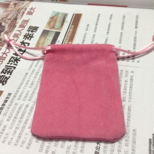 SPECIAL SALE(15pcs/lot)7*9cm pink velvet jewelry bag for gift bag drawstring pouch for jewelry gift ring earing watch pouch 2