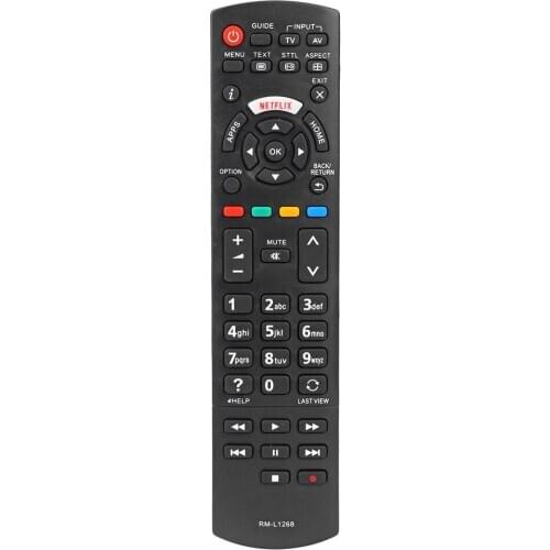 Smart LED TV Remote Control RM-L1268 for Panasonic Netflix N2Qayb00100 Television Remote Control Replacement Home TV Accessories