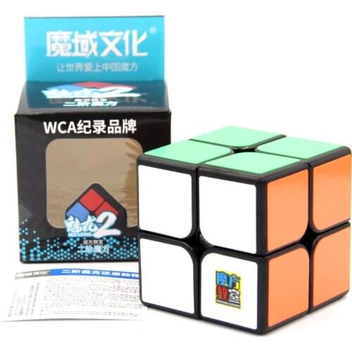 Moyu Meilong 2x2 magic cube childrens educational fun toys adult gift professional competition smooth cubes 2x2x2 mini cubo