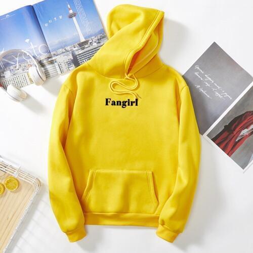 Fangirl Graphic Print Womens Jacket Warm Kawaii Sweatshirt Harajuku Korean Style Streetwear Riverdale Fashion Youthful Hoodies