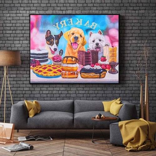 Animal family DIY diamond painting animals group dimaond embroidery full drill animal diamond painting mosaic full round drill