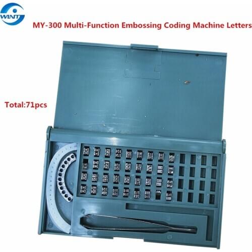2*3.5*6.8mm Hot Stamping English letter Number Font Characters For Date Coder For MY-300 Steel Embossing Letters