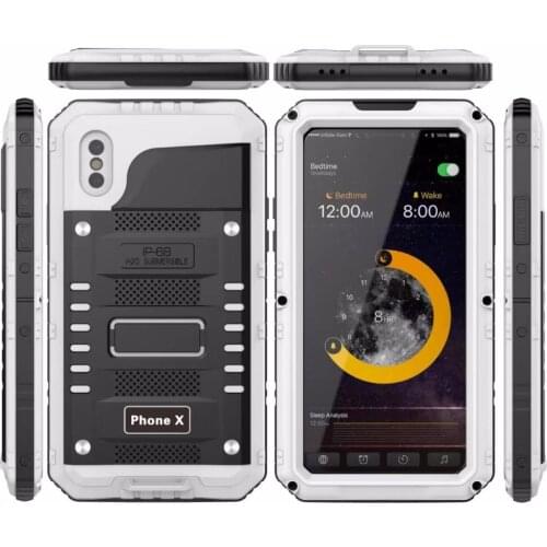 2018 Limited Armor For Iphone X For Tough Rugged Metal Waterproof Ip68 Shockproof Heavy Duty Hybrid Phone Cover For 10 5.8 Inch