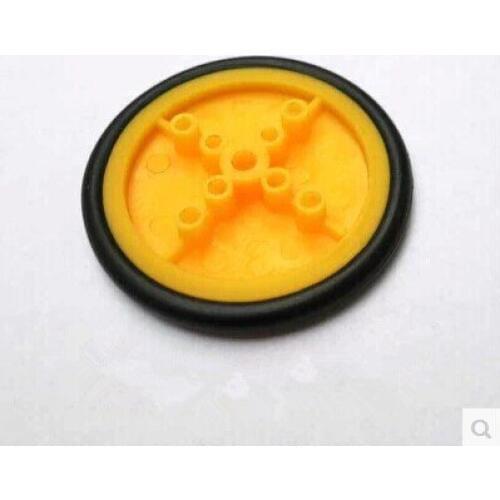 40PCS Combination of small wheels small wheels tire rubber and plastic pulley wheel handmade DIY model toys