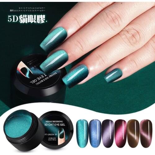5ML Nail Art Chameleon Glue Star Cat Eye Glue Blue 5D Color-changing Cat Eye Phototherapy UV Gel Manicure Art Accessories qt0248