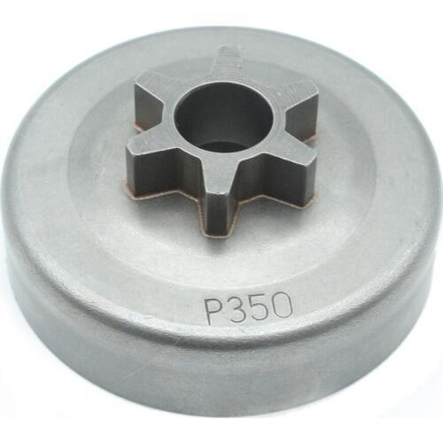6T 3/8 Pitch Clutch Drum Sprocket For Partner 350 351 352 370 371 390 420 Chainsaw One-Body Type 6 Tooth 3/8" Pitch