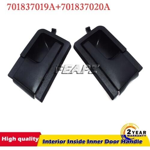 Black Interior Inside Inner Door Handle Front Left + Right For VW Volkswagen Transporter Caravelle T4 EuroVan 701837020A