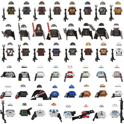 Disney Blocks Star Mecha Soldier Building Blocks Red Blue MIni Action Figures Bricks Educational Toys For Kids Christmas Gifts