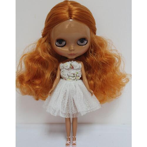 Free Shipping big discount RBL-104DIY Nude Blyth doll birthday gift for girl 4colour big eyes dolls with beautiful Hair cute toy