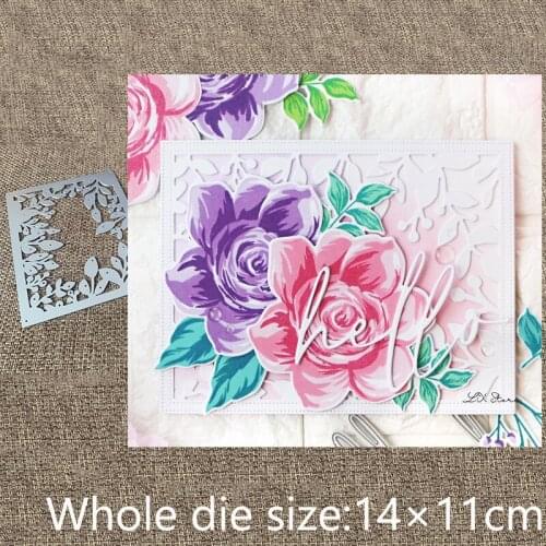 XLDesign Craft Metal Cutting Dies stencil mold Foliage Border decoration scrapbook Album Paper Card Craft Embossing die cuts