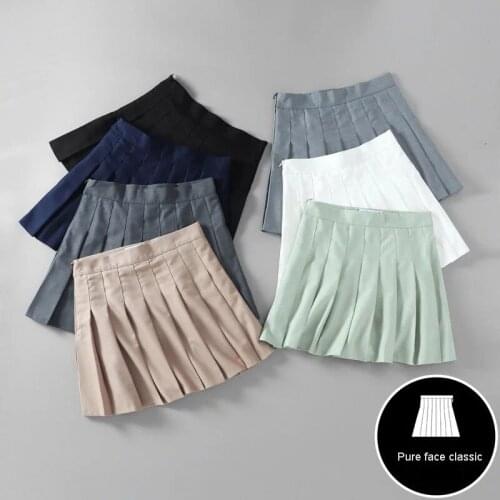 BeeHouse mini high waist sexy skirt woman skirts faldas jupe femme tennis white falda mujer kawaii faldas coreanas pleated 2021