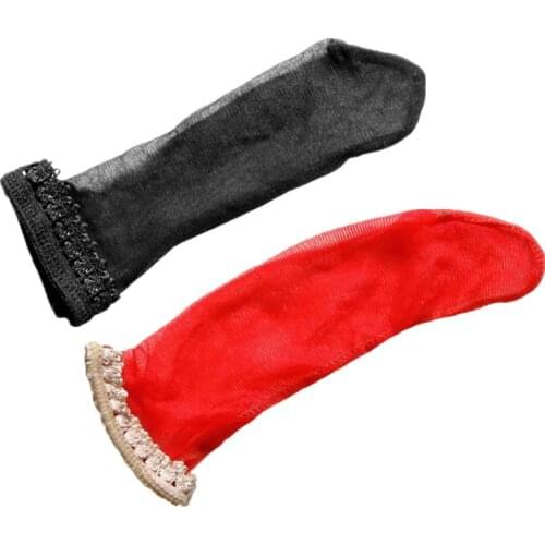 Ultra Thin Silk Socks Penis Sheath Thong Sexy Open/Closed Top Tanga Hombre Transparente See Through Gay Sex Underwear