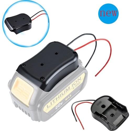 New Upgrade Battery Adapter for DeWALT 18V Dock Power Connector with 12 Awg Wires Connectors Makita Adapter Tool Accessories