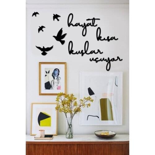 Nt Handmade Life Short Birds Uçuyor Decorative wall Table wall graphics gráficos de parede настенная графика