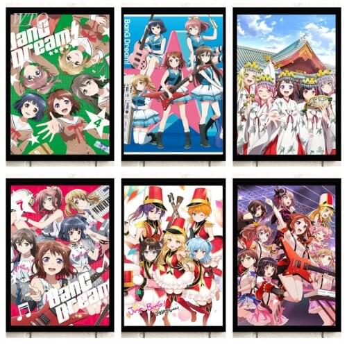 BanG Dream Manga Poster Anime Posters Canvas Painting Wall Posters and Prints Wall Decor Poster Wall Art Picture Home Decoration
